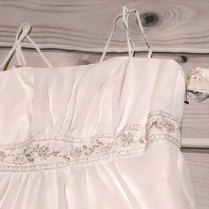 db Studio • NWT Ivory Beaded Waist Wedding Dress